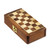Acacia Wood Velvet Chess Set with Playing Pieces and Storage 'Royal Pastime'