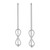 Sterling Silver Infinity Symbol Threader Earrings 'Infinite Motion'