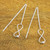 Sterling Silver Infinity Symbol Threader Earrings 'Infinite Motion'