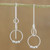 Sterling Silver Cascading Circles Threader Earrings 'Cascading Circles'