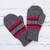 Multicolored Knit 100 Alpaca Mittens from Peru 'Multicolored Inca'