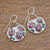 Sterling Silver and Copper Flower Earrings from Costa Rica 'Vintage Flowers'