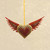 Copal Wood Heart Shaped Ornament from Mexico 'Wings of the Heart'