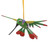 Wood Alebrije Hummingbird Ornament from Mexico 'Natural Flight'