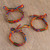 Colorful Handwoven Cotton Wristband Bracelets Set of 3 'Colorful Concoction'