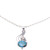 Sterling Silver Composite Turquoise Citrine Necklace 'Friendship Token'