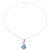 Sterling Silver Composite Turquoise Citrine Necklace 'Friendship Token'