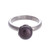 Cultured Pearl Cocktail Ring in Black from Peru 'Black Nascent Flower'