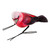 Ceramic Figurine of a Pink Warbler Bird from Guatemala 'Pink Warbler'