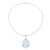 Blue Topaz and Cultured Pearl Necklace with Larimar 'Basket of Blossoms'