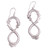 Artisan Crafted Sterling Silver Dragon Dangle Earrings 'Infinite Dragon'