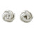 Knot Motif Sterling Silver Stud Earrings from Thailand 'Sweet Knots'