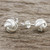Knot Motif Sterling Silver Stud Earrings from Thailand 'Sweet Knots'