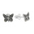 Sterling Silver Butterfly Stud Earrings from Thailand 'Prophetic Wings'