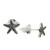 Sterling Silver Starfish Stud Earrings from Thailand 'Starfish Charm'