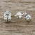 Sterling Silver Ladybug Stud Earrings from Thailand 'Cute Ladybugs'