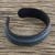 Men's Handcrafted Teal Leather Cuff Bracelet from Thailand 'Rugged Simplicity'