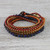 Boho Lapis Lazuli Beaded Wrap Bracelet from Thailand 'Bohemian Bells'