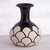 Petal Motif Chulucanas Ceramic Decorative Vase from Peru 'Chulucanas Petals'