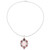 Garnet and Rose Quartz Pendant Necklace from India 'Glory of Red'