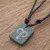 Natural Jade Aries Pendant Necklace from Guatemala 'Verdant Aries'