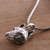 Handcrafted Sterling Silver Wolf Head Pendant Necklace 'Wolf'