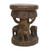 Wood Stool of Elephants Around a Tree in Brown from Thailand 'Around the Tree in Brown'