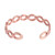 Weave Motif Copper Cuff Bracelet from Mexico 'Brilliant Beauty'