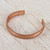 Handcrafted Copper Cuff Bracelet from Mexico 'Brilliant Sheen'