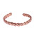 Handcrafted Braided Copper Cuff Bracelet from Mexico 'Brilliant Bond'