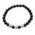 Men's Onyx Beaded Stretch Bracelet from Bali 'Brotherly Bond'