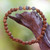 Coconut Wood and Labradorite Beaded Stretch Bracelet 'Batuan Harmony'