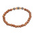 Coconut Wood and Labradorite Beaded Stretch Bracelet 'Batuan Harmony'