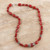 Carnelian strand necklace 'Ardent'