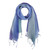 Handwoven Cotton Scarves in Cool Tones from Thailand Pair 'Summer Morning'