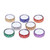 Sparkling Assorted Colors Resin-Coated Tea Lights Set of 8 'Festive Colors'