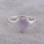 Heart-Shaped Rose Quartz Cocktail Ring from India 'Gemstone Heart'