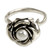 Hand Crafted Sterling Silver and Pearl Flower Ring 'White Rose'