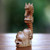 Hand-Carved Wood Seahorse Figurine from Bali 'Seahorse'