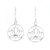 Sterling Silver Lotus Dangle Earrings from India 'Delightful Lotus'