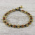 Jasper Adjustable Beaded Anklet from Thailand 'Musical Dream'