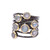 Gold Accent Labradorite Multi-Stone Cocktail Ring from India 'Dewy Morn'