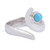 Swirling Turquoise Wrap Ring from Mexico 'Taxco Swirl'