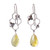 Amber Bumblebee Dangle Earrings from Mexico 'Busy Bees'