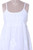 Strappy White Cotton Chikankari Embroidered Dress from India 'Breezy Summer'