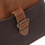 Embossed Leather Sling in Chocolate and Espresso 'Brunch'