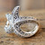 Sterling Silver Starfish Cocktail Ring from Bali 'Bali Starfish'