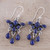 Lapis Lazuli Waterfall Earrings from India 'Lapis Dream'