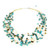 Beaded Turquoise Colored Necklace 'Cool Shower'