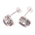 3-Carat Prasiolite Teardrop Stud Earrings from India 'Verdant Mist'